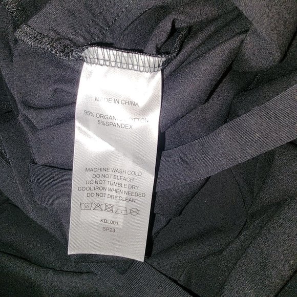 Quince Organic Cotton Maternity Overalls NWT Black Med - Picture 5 of 6